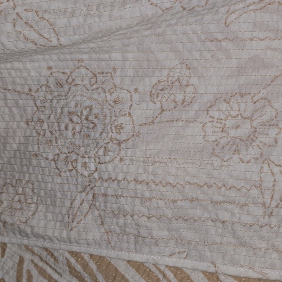 Alfred Dunner Lightweight Beachy Tan And White Jacket Womens Size 12 - Picture 12 of 12